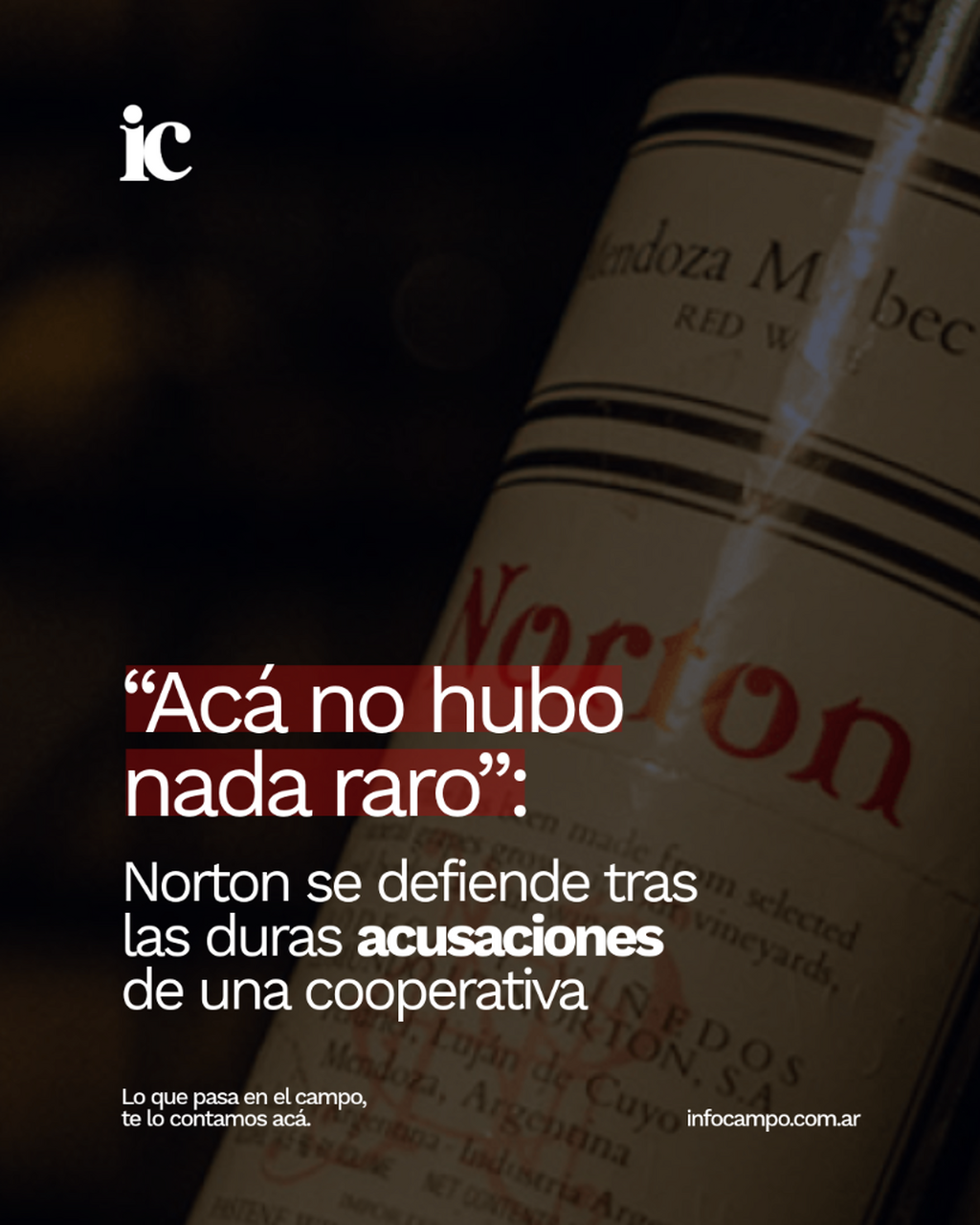&ldquo;Ac&aacute; no hubo nada raro&rdquo;: Norton se defiende tras las duras acusaciones de una cooperativa | Infocampo