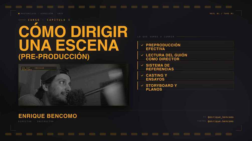 Curso: C&oacute;mo Dirigir una Escena 
