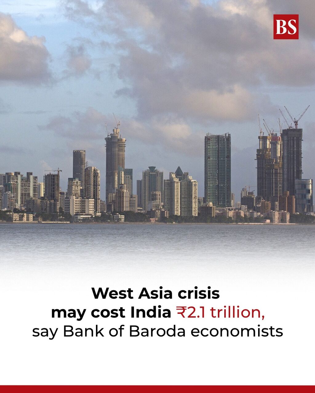 West Asia crisis may cost India ₹2.1 trillion: Bank of Baroda economists