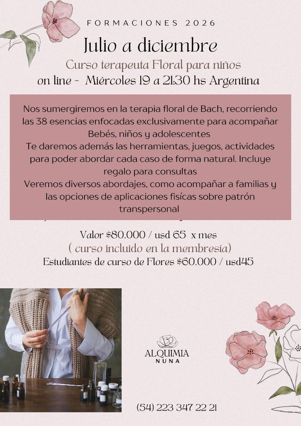 Terapeuta Floral para ni&ntilde;os y Adolescentes
