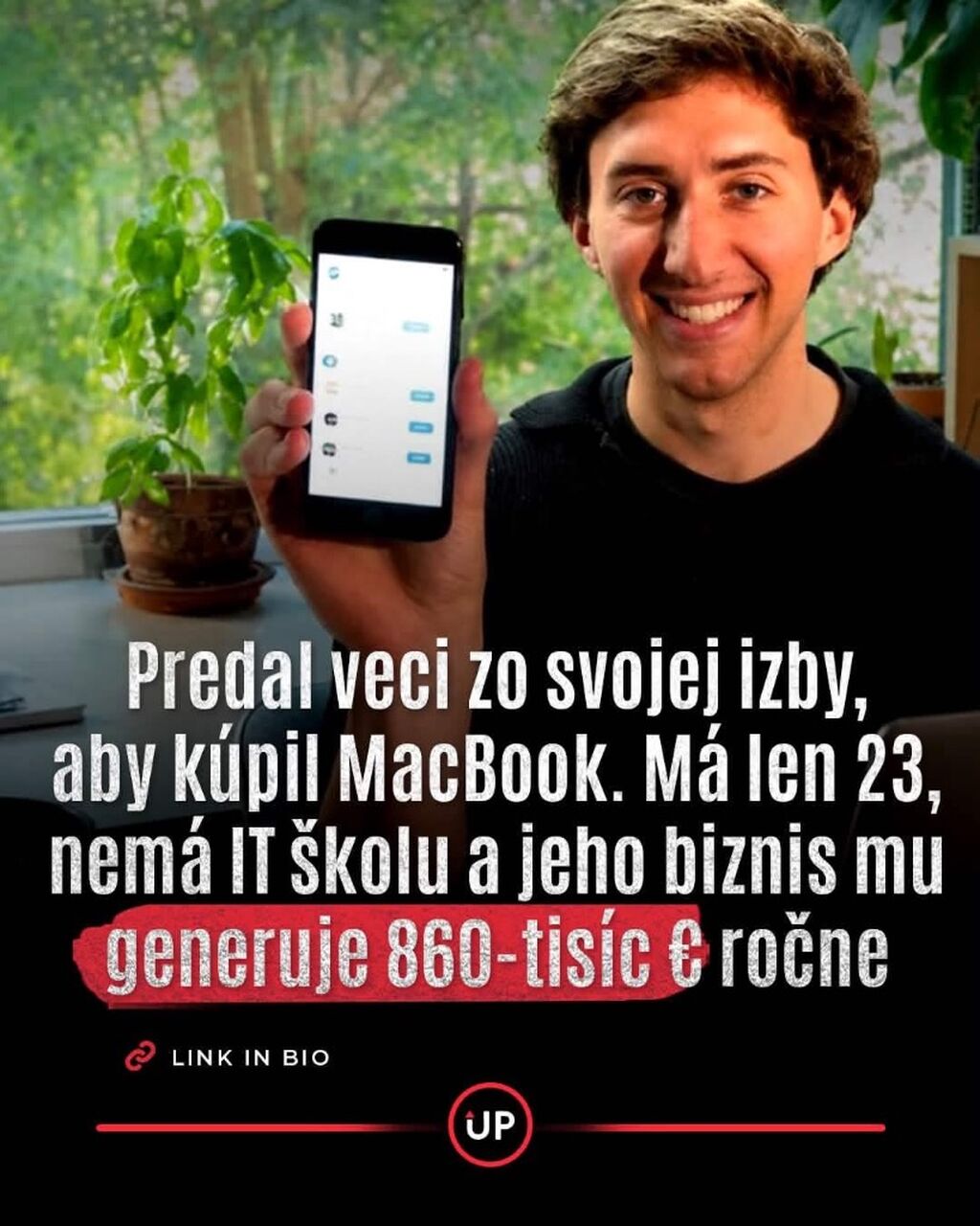 M&aacute; len 23 rokov, nem&aacute; IT &scaron;kolu a jeho biznis mu generuje 860-tis&iacute;c eur ročne. Vsadil na popul&aacute;rny fenom&eacute;n