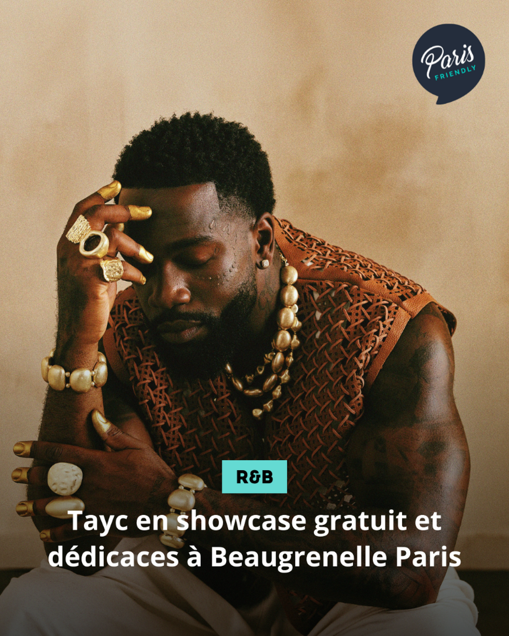 Tayc en showcase gratuit et d&eacute;dicaces &agrave; Beaugrenelle Paris