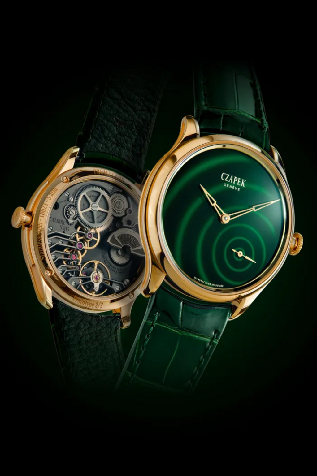 New: Czapek Promenade Goutte de Ros&eacute;e in Green Enamel