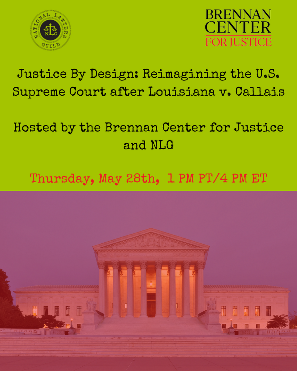 [Webinar] Justice By Design: Reimagining the U.S. Supreme Court after Louisiana v. Callais