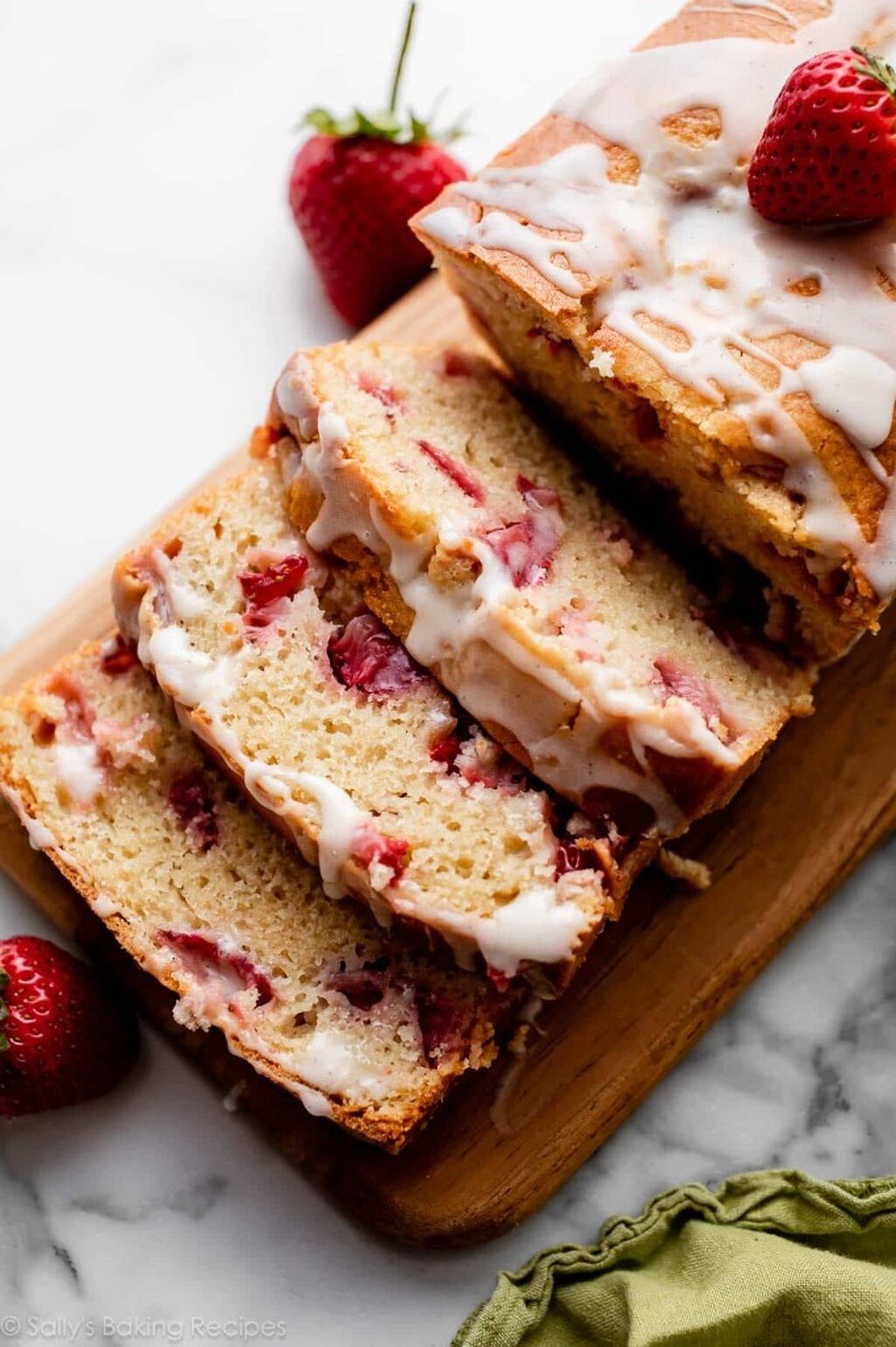 Glazed Strawberry Bread
