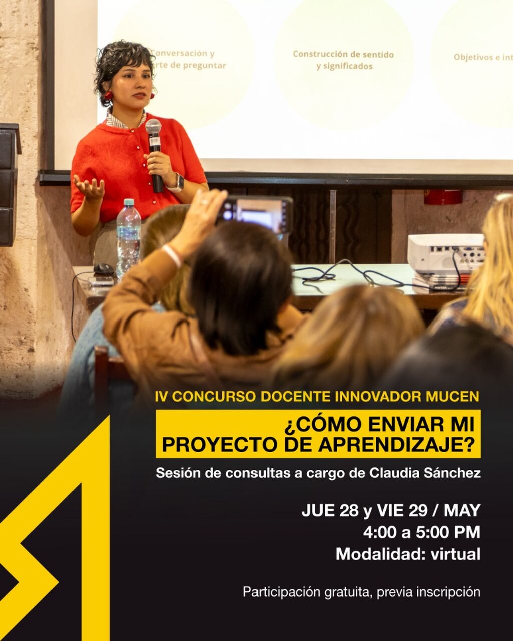 [CONCURSO DOCENTE INNOVADOR MUCEN] SESI&Oacute;N VIRTUAL DE CONSULTAS A CARGO DE CLAUDIA S&Aacute;NCHEZ