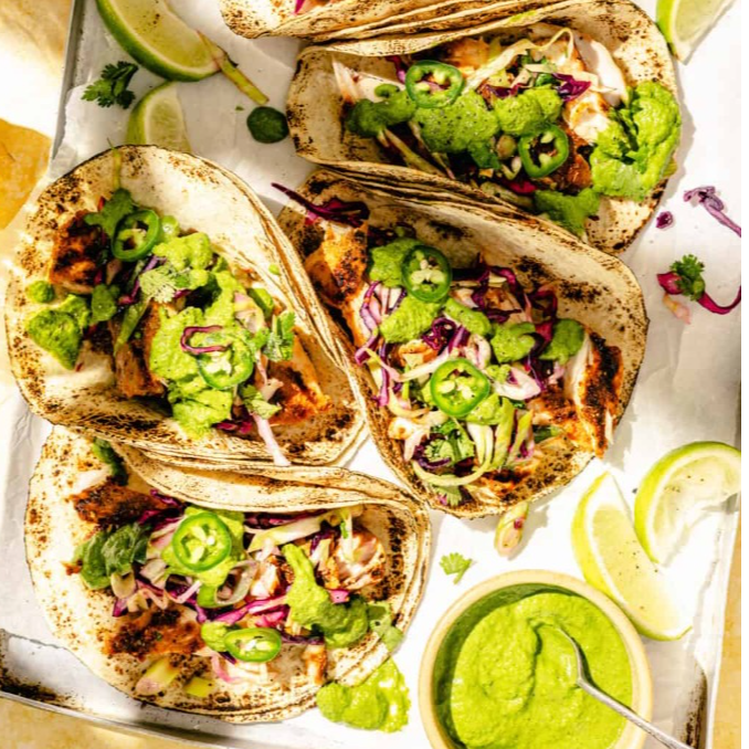 Citrus Grilled Fish Tacos 
