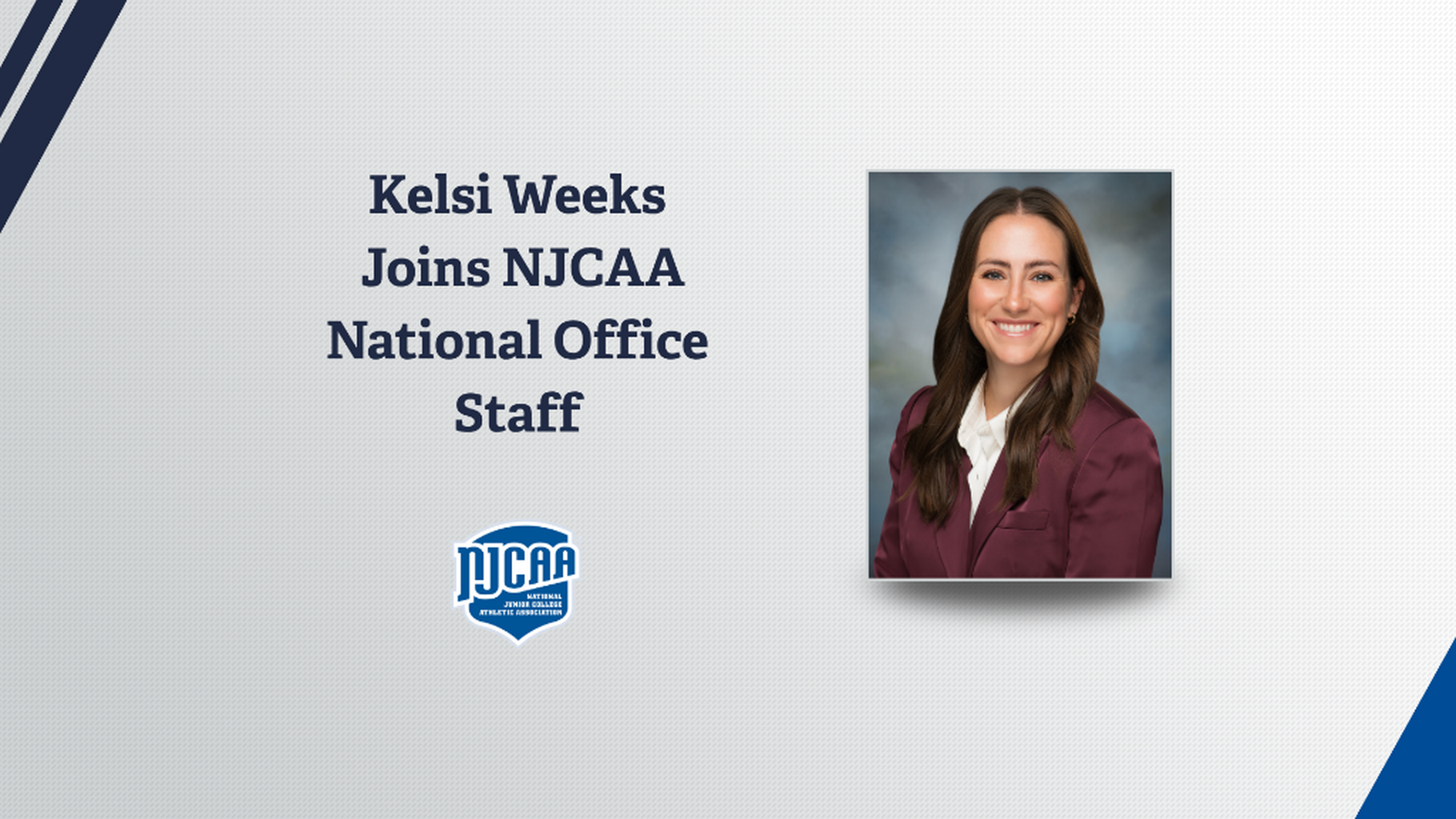 NJCAA names Kelsi Weeks as Director of Sport Operations and Championships