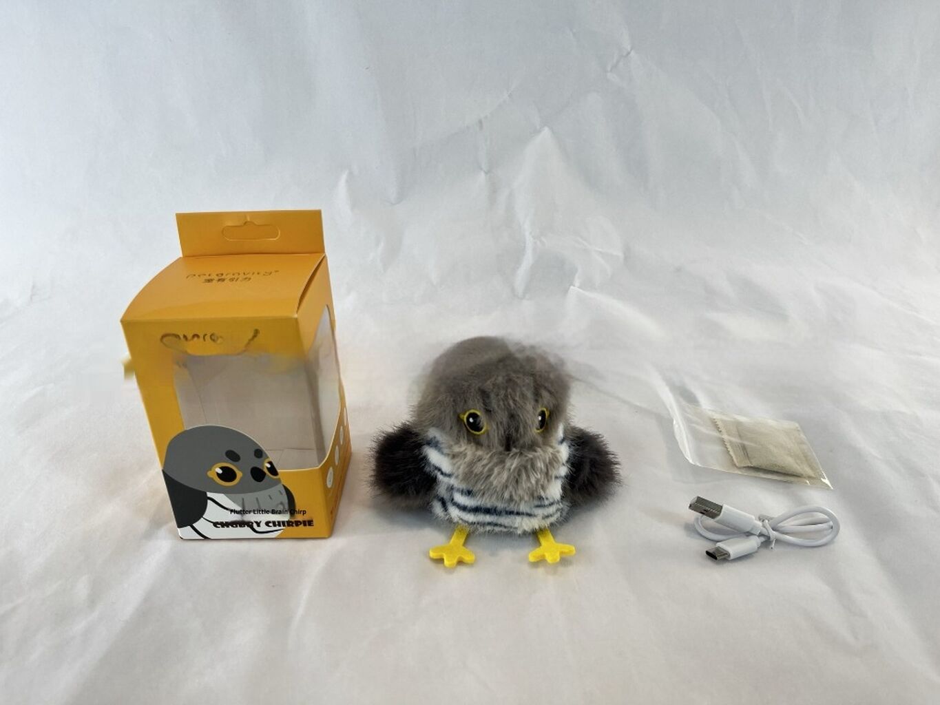 Interactive Bird Cat Toy: Flaps on Touch