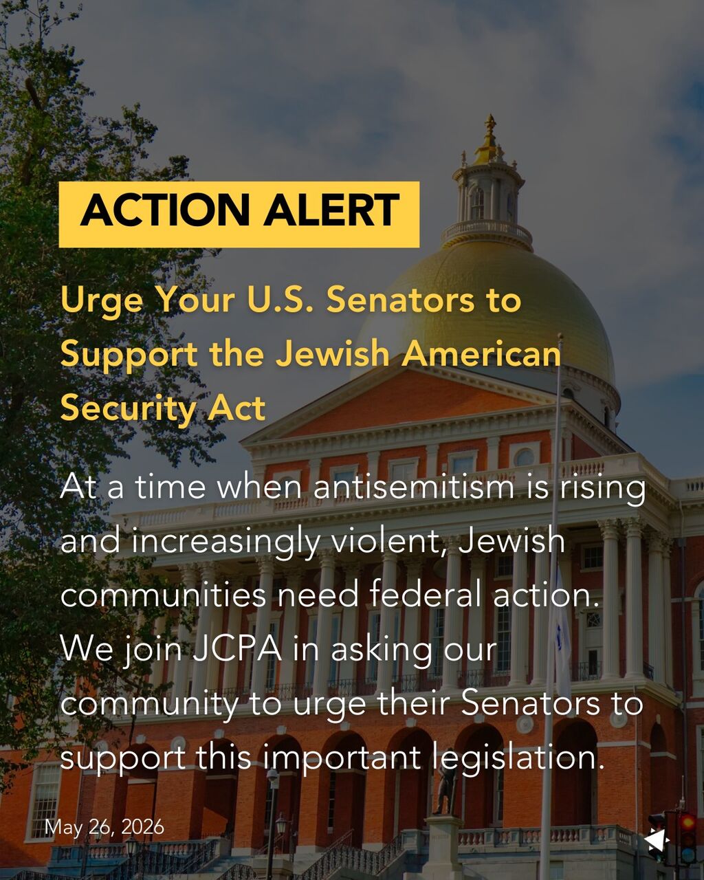 JCPA Action Alert Security Act