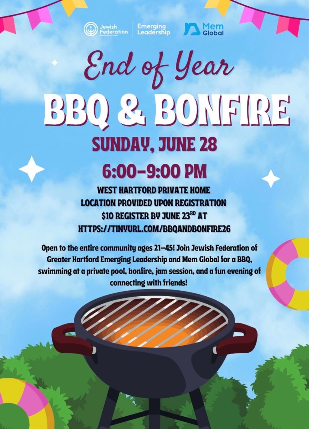 Past Event - Sun Jun 28th 2026 - End of (School) Year BBQ & Bonfire w/ Federation Emerging Leadership