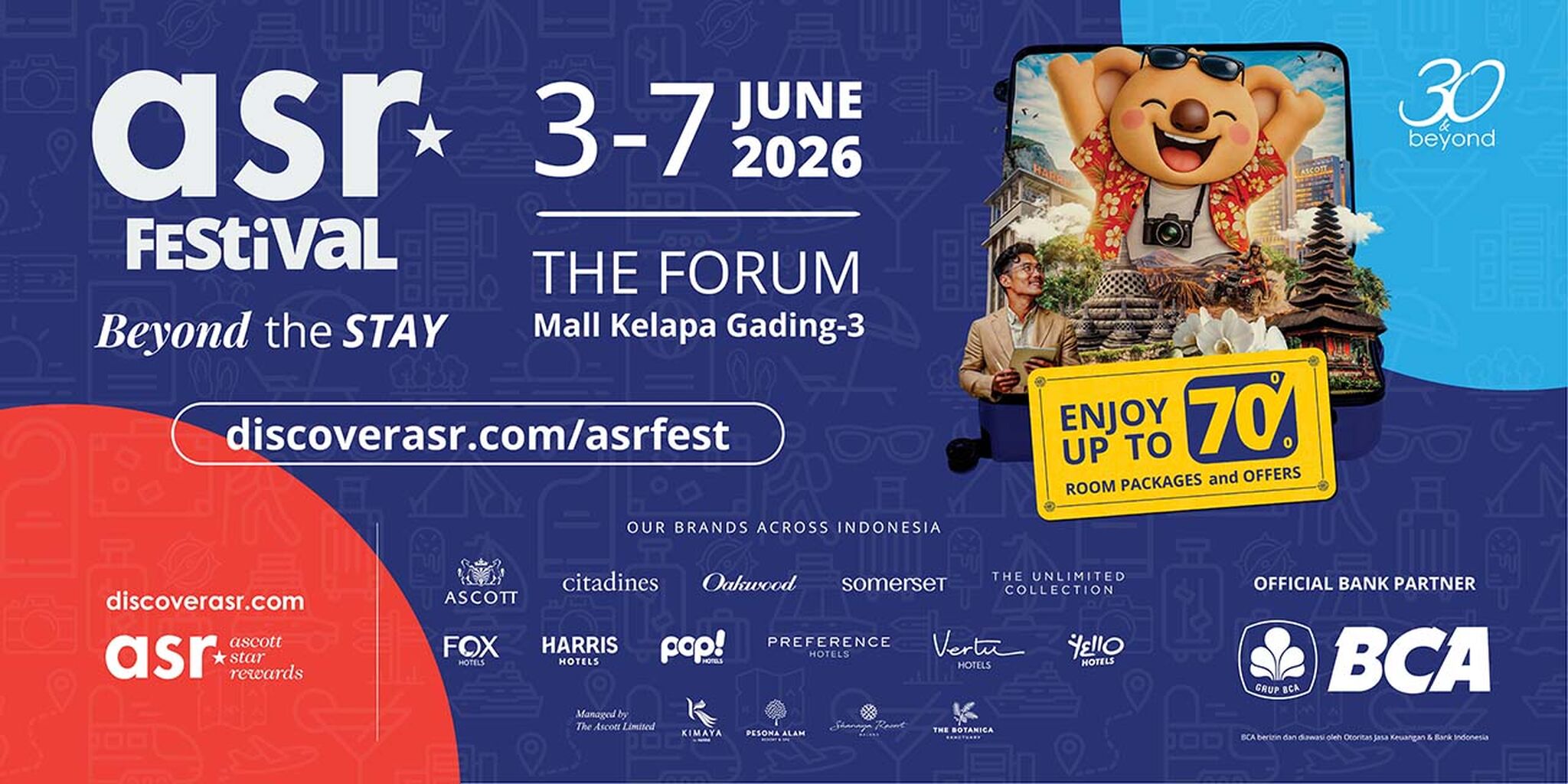 ASR Festival 2026 Kembali Hadir, Ascott Indonesia Siapkan Promo Staycation hingga Lomba Anak di Tengah Musim Liburan