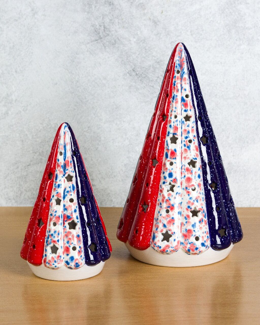 Patriotic Starlight Trees