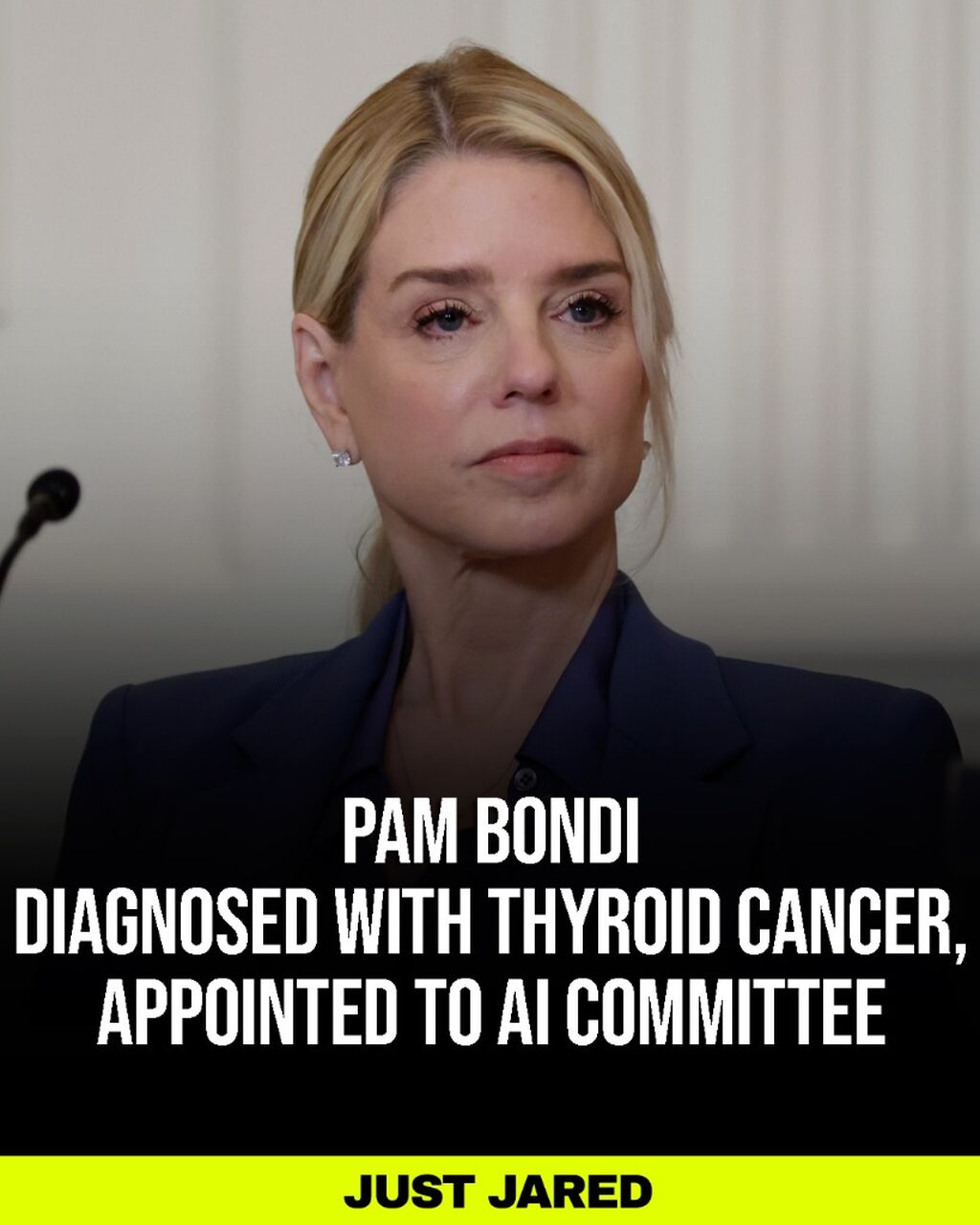 Pam Bondi Diagnosed With Thyroid Cancer, Appointed to AI Committee by Trump