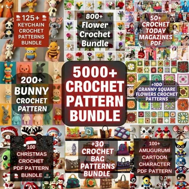 5000+ Amigurumi Crochet Patterns Bundle PDF