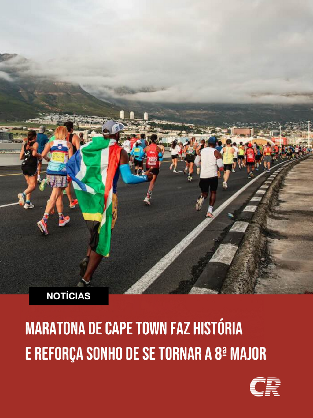 Maratona de Cape Town faz hist&oacute;ria e refor&ccedil;a sonho de se tornar a oitava Major