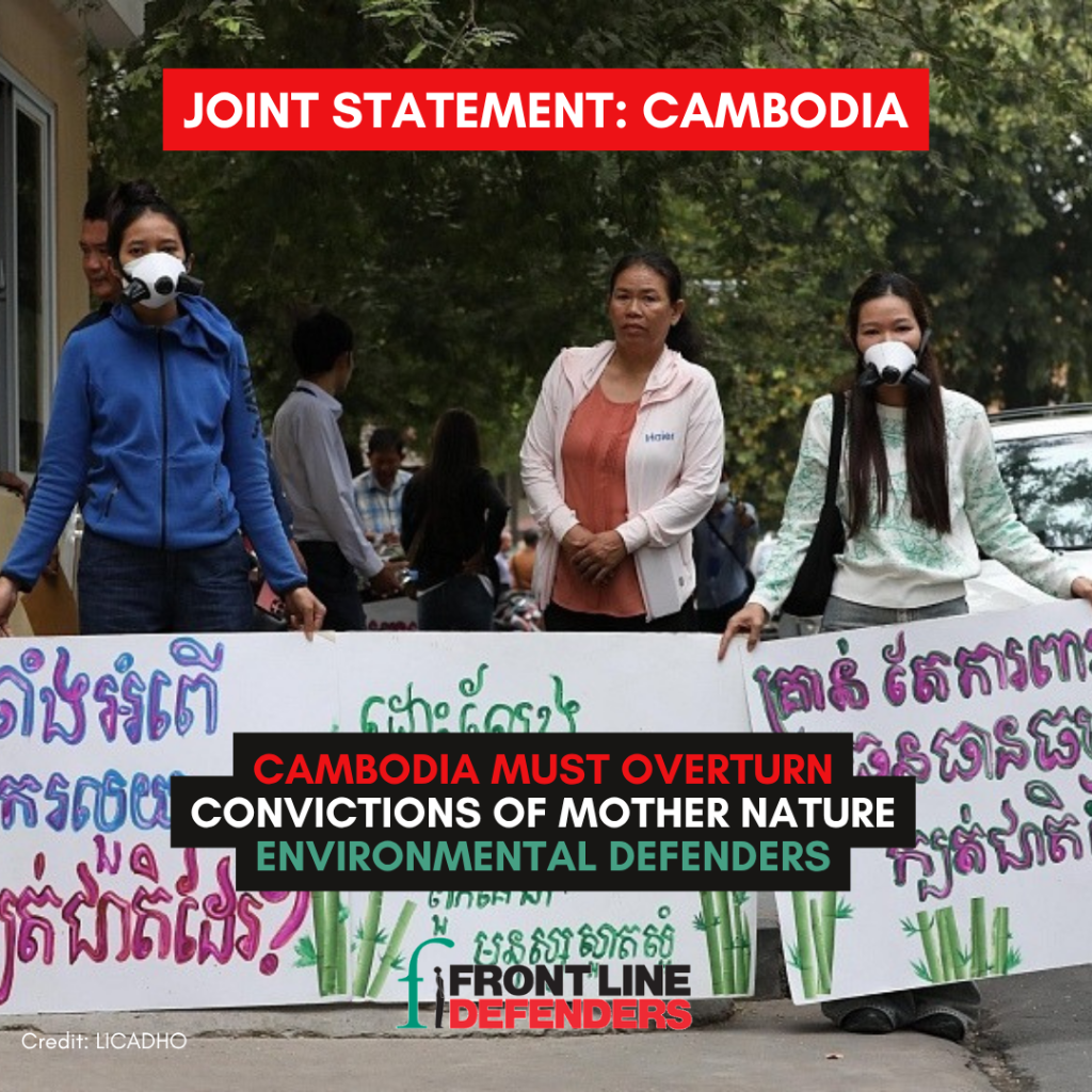 Overturn the conviction of the Mother Nature environmental defenders
