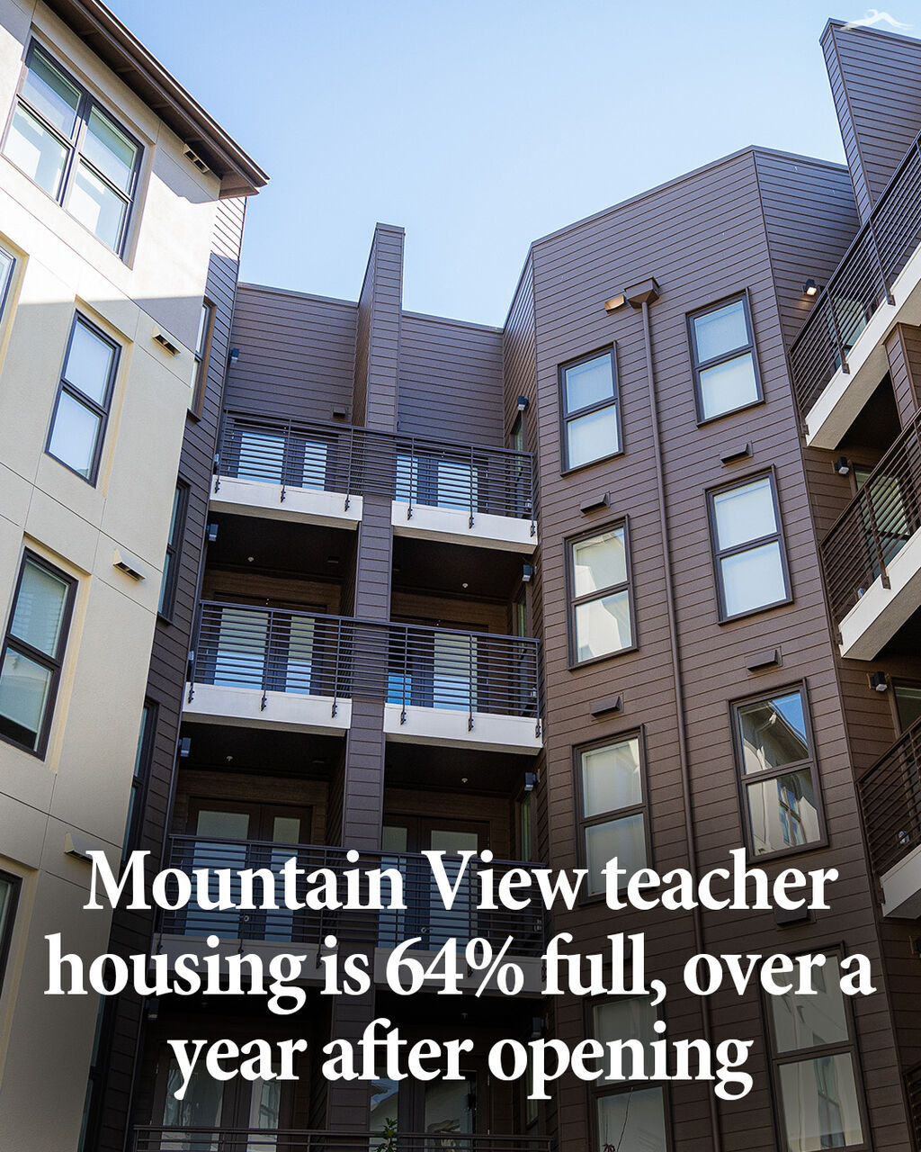 Mountain View teacher housing is 64% full, over a year after opening