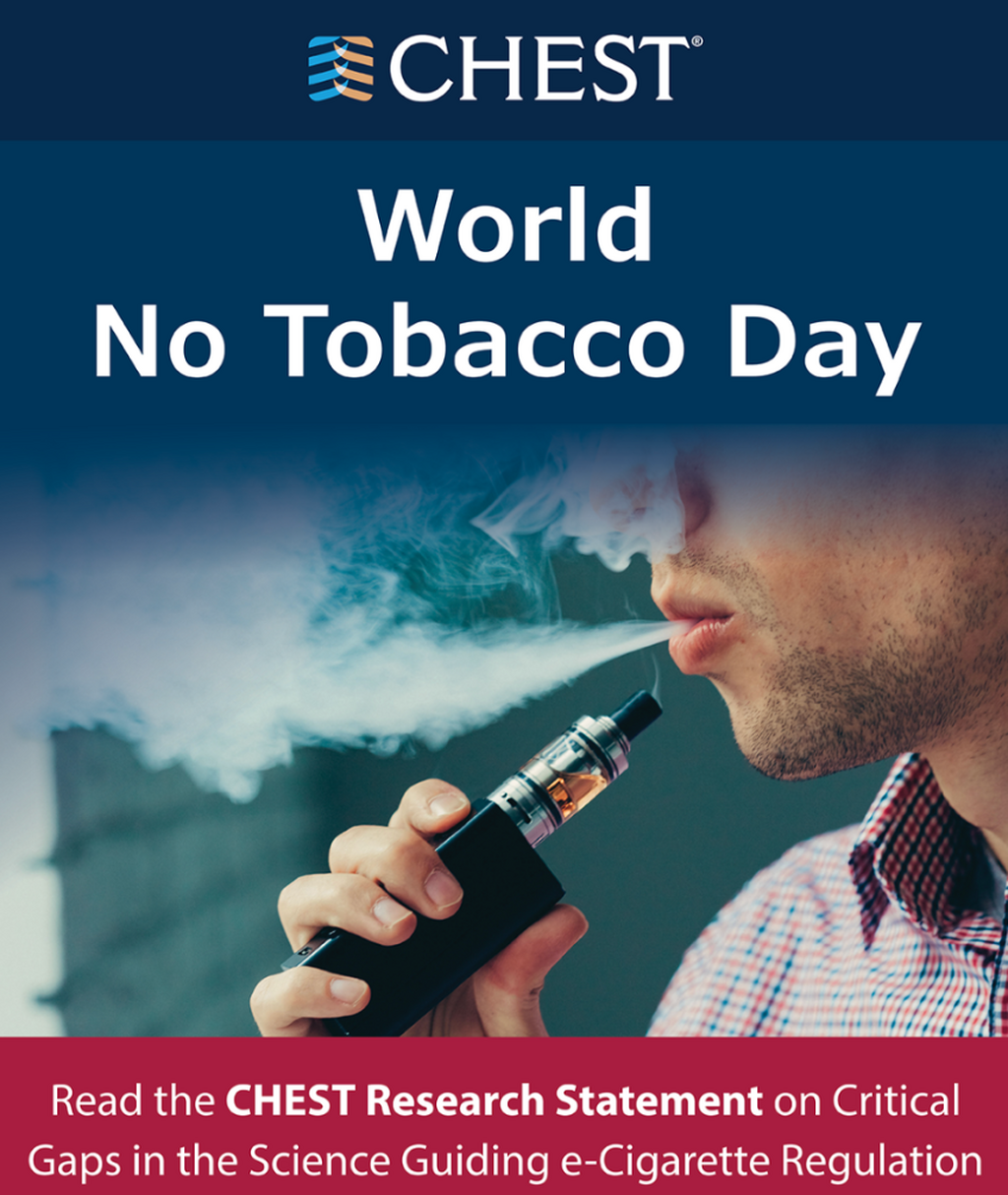 World No Tobacco Day - Statement from CHEST - May 30