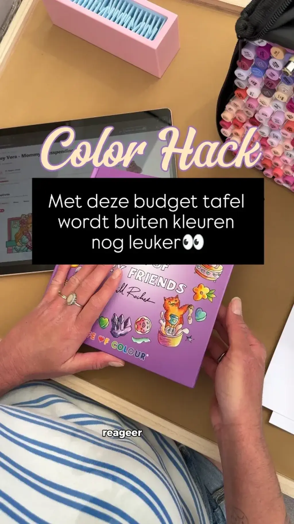 Cozy color tafel uit mijn video😍