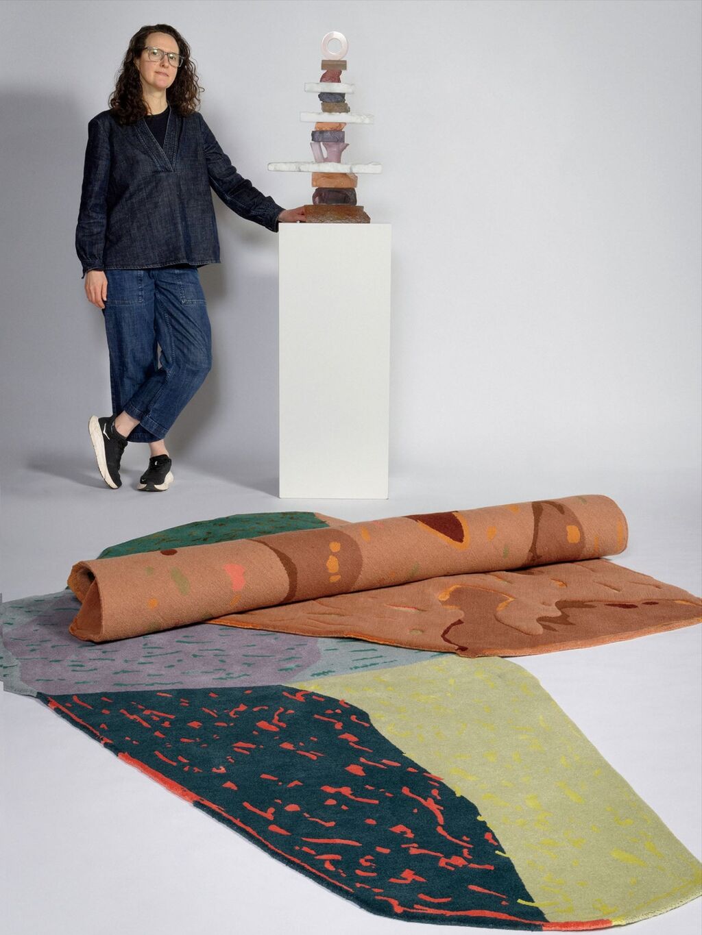 Dawn Bendick's Floorcoverings Reference Her Glass Totems