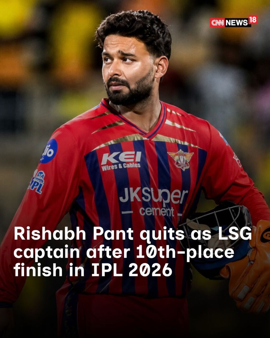 Rishabh Pant Quits As LSG Captain After 10th Place Finish In IPL 2026