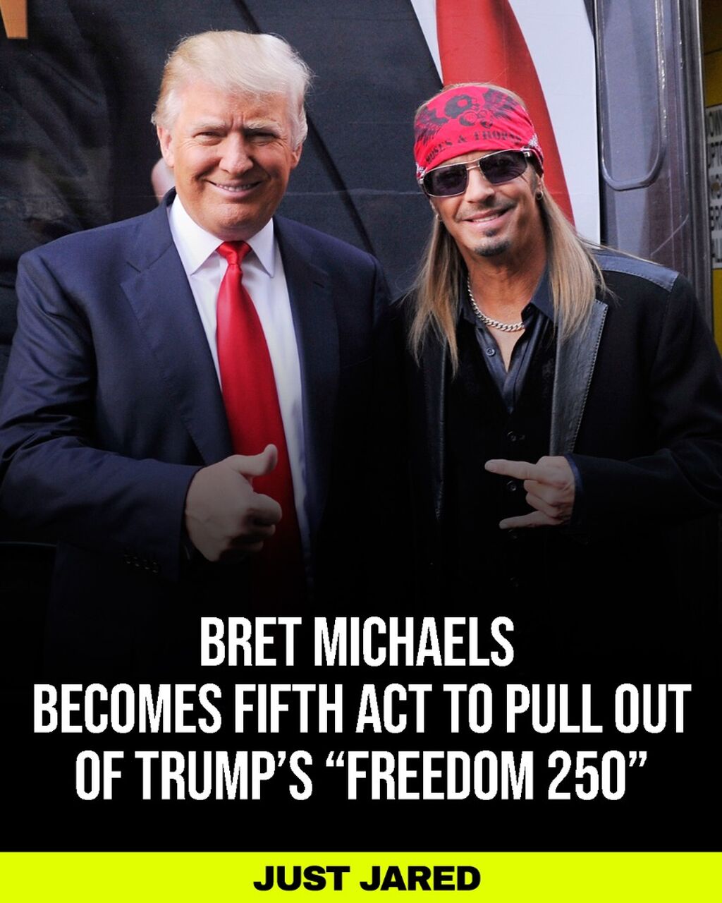 Bret Michaels Pulls Out of 'Freedom 250' Trump-Backed Shows, Becoming Fifth Artist to Do So
