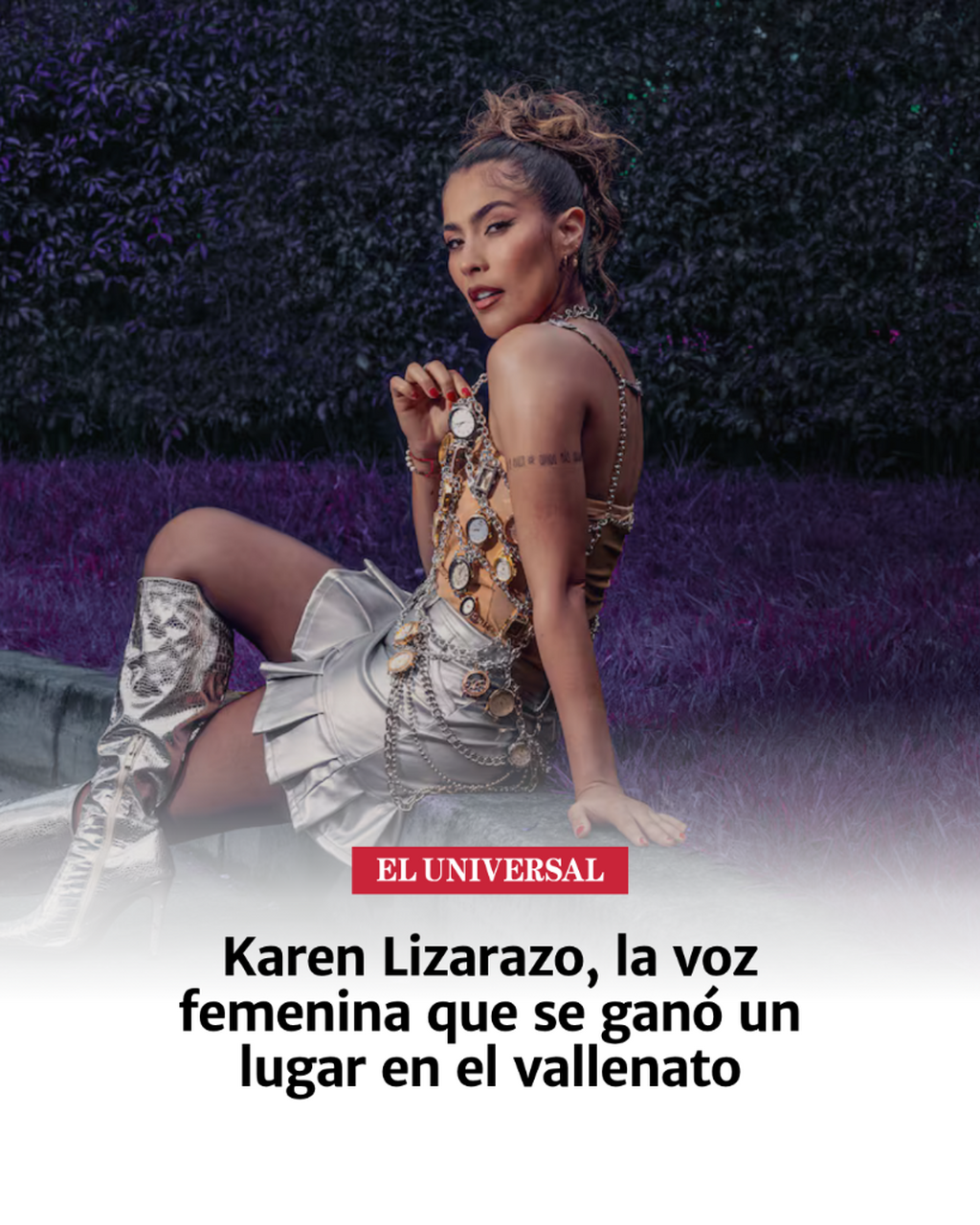 Karen Lizarazo, la voz femenina que se gan&oacute; un lugar en el vallenato