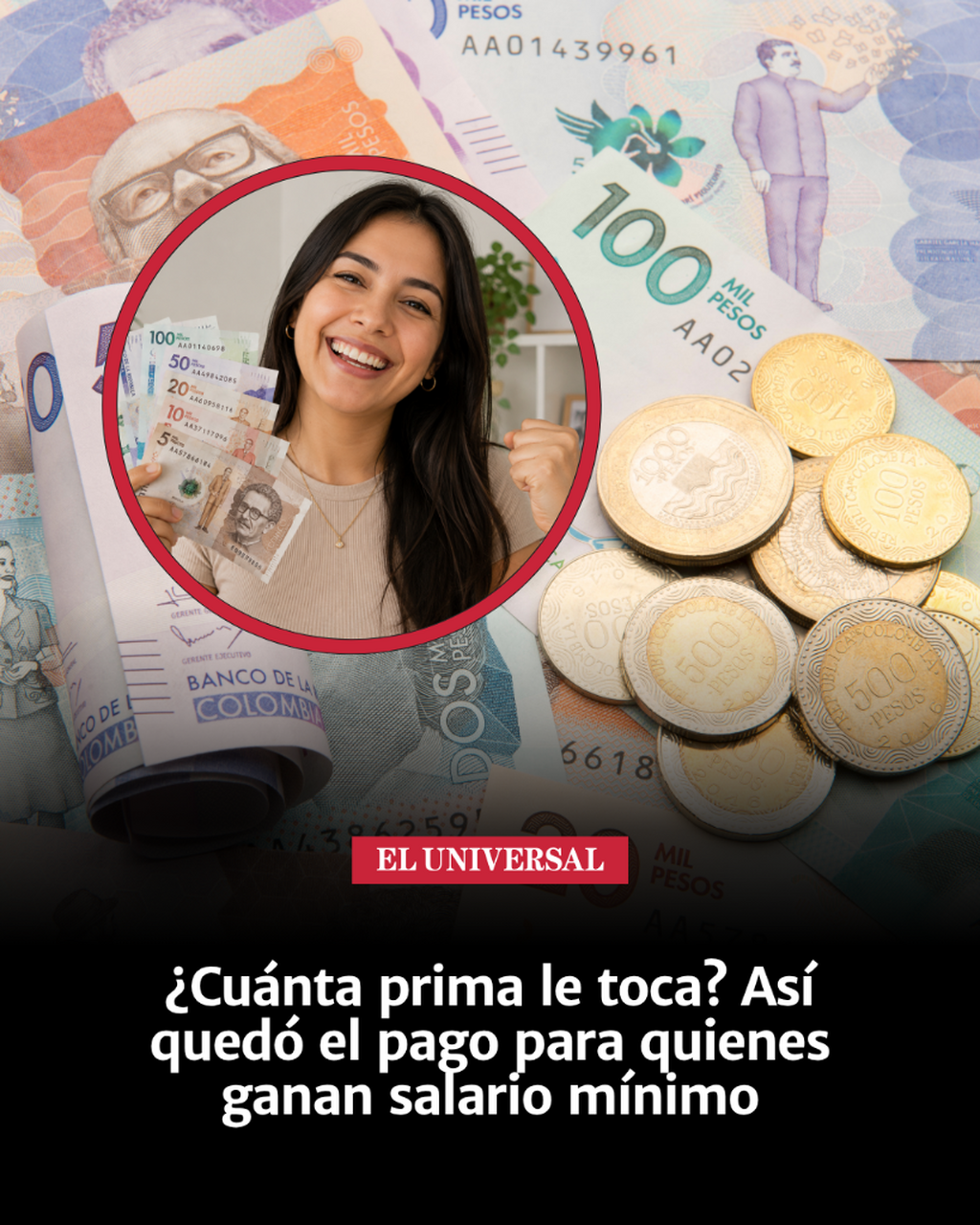 Prima de servicios 2026: cu&aacute;nto recibir&aacute;n en junio quienes ganan salario m&iacute;nimo