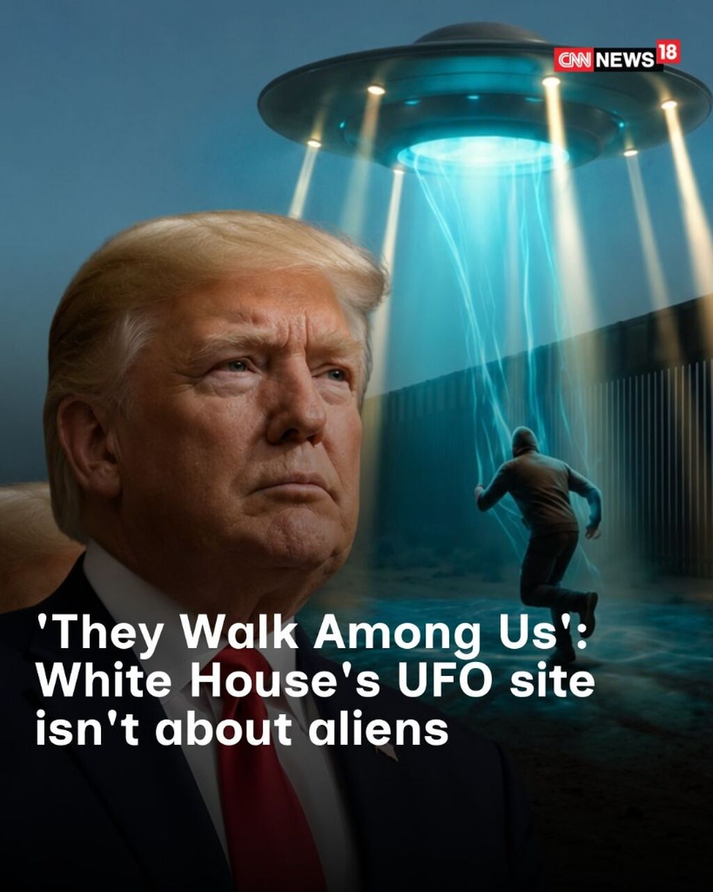 'They Walk Among Us': White House Launches UFO-Themed Website But It's Not About Aliens