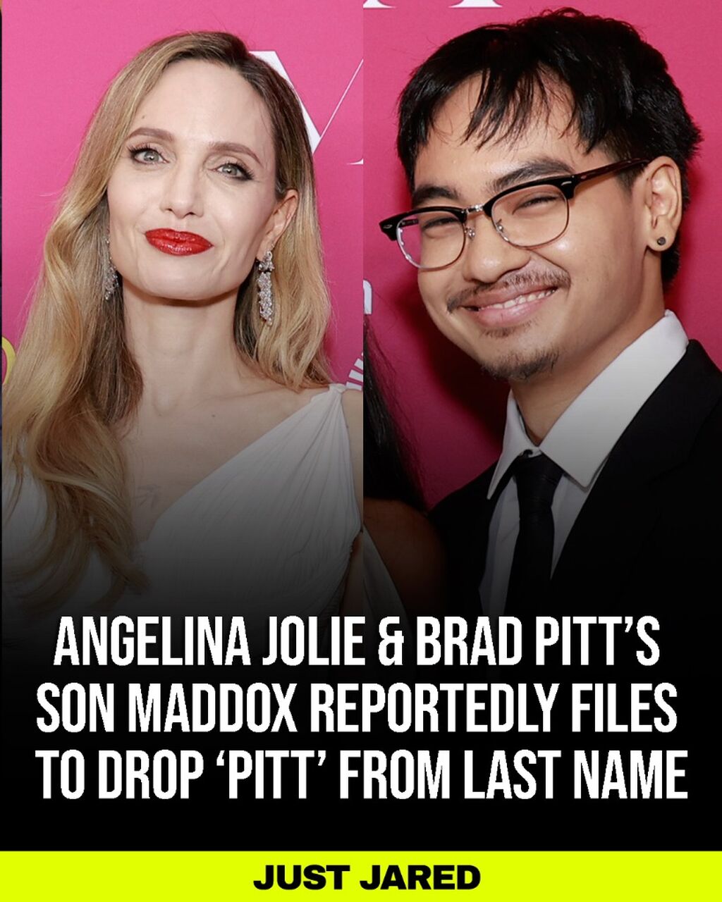 Angelina Jolie & Brad Pitt's Son Maddox Reportedly Files to Drop 'Pitt' From Last Name