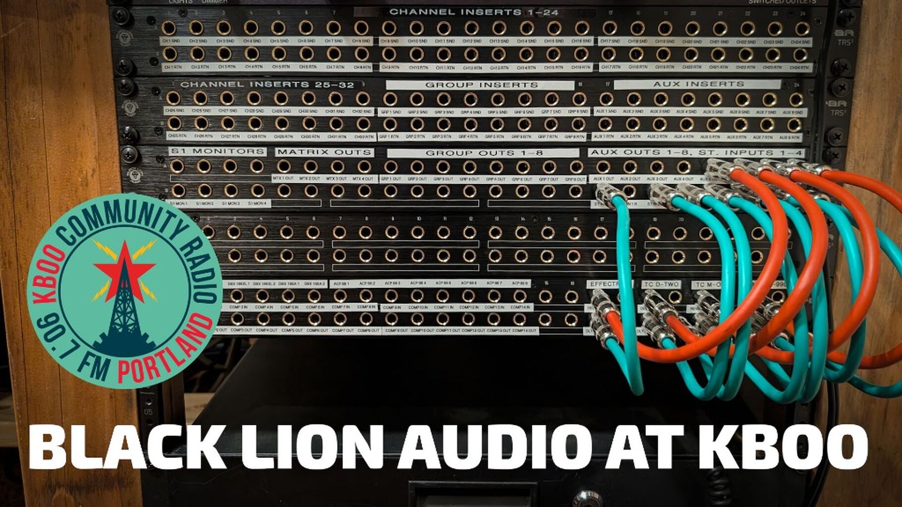Black Lion Audio Patchbays at KBOO Radio