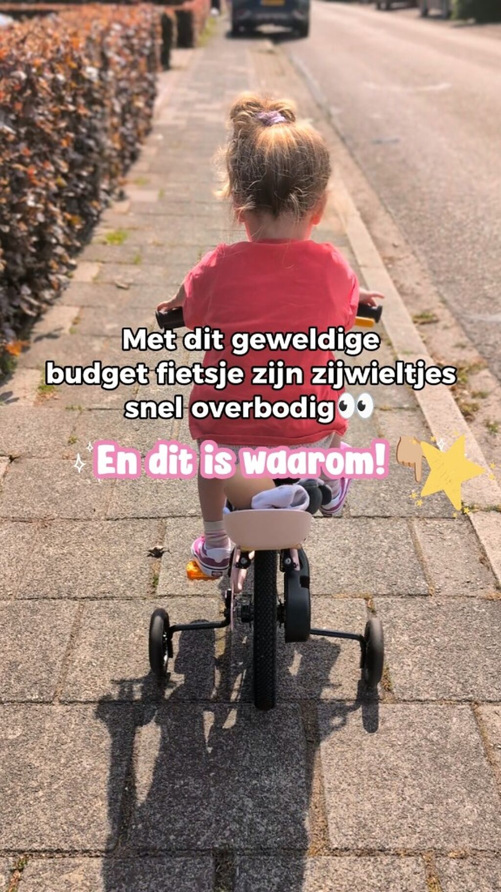 Momhack! Met dit budget fietsje zijn zijwieltjes overbodig👀