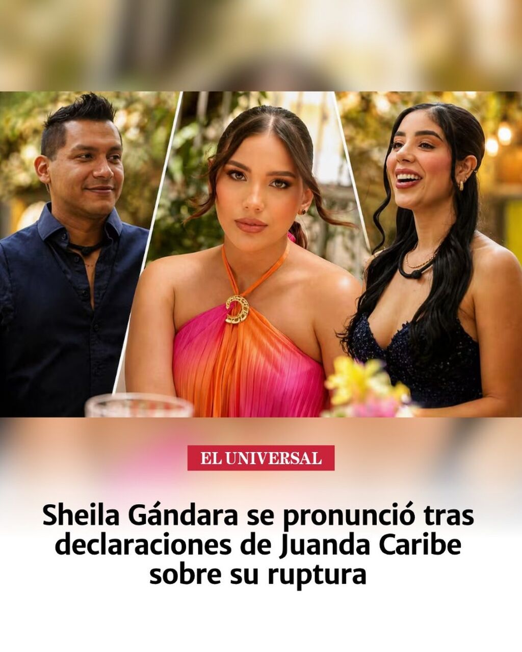 Sheila G&aacute;ndara se pronunci&oacute; tras declaraciones de Juanda Caribe sobre su ruptura