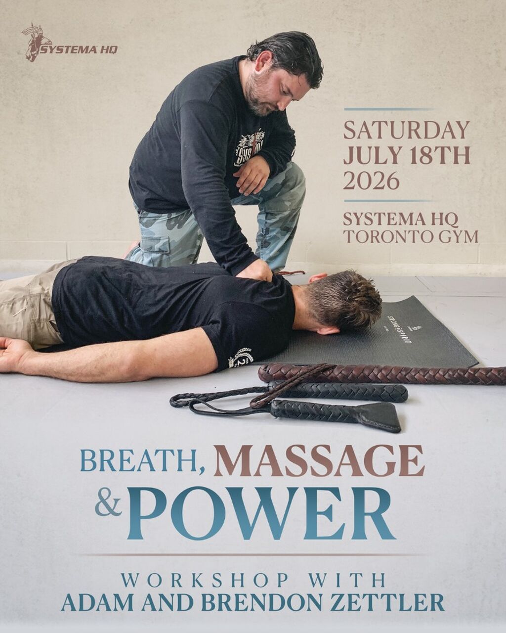 Online Workshop &ndash; BREATH, MASSAGE, AND POWER &ndash; Saturday, July 18th at 11am ET