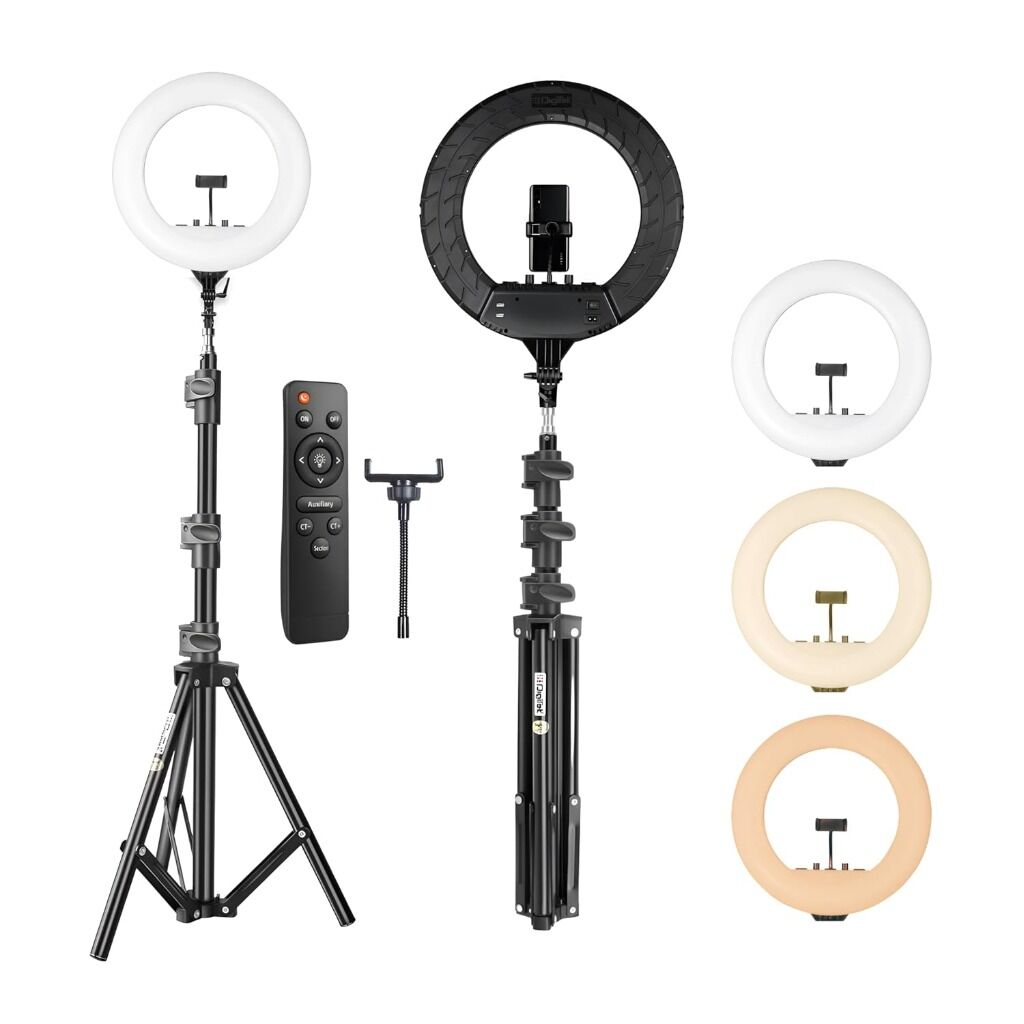 DIGITEK (DRL 18RT C9) LED Ring Light with Remote Control & 250cm Stand