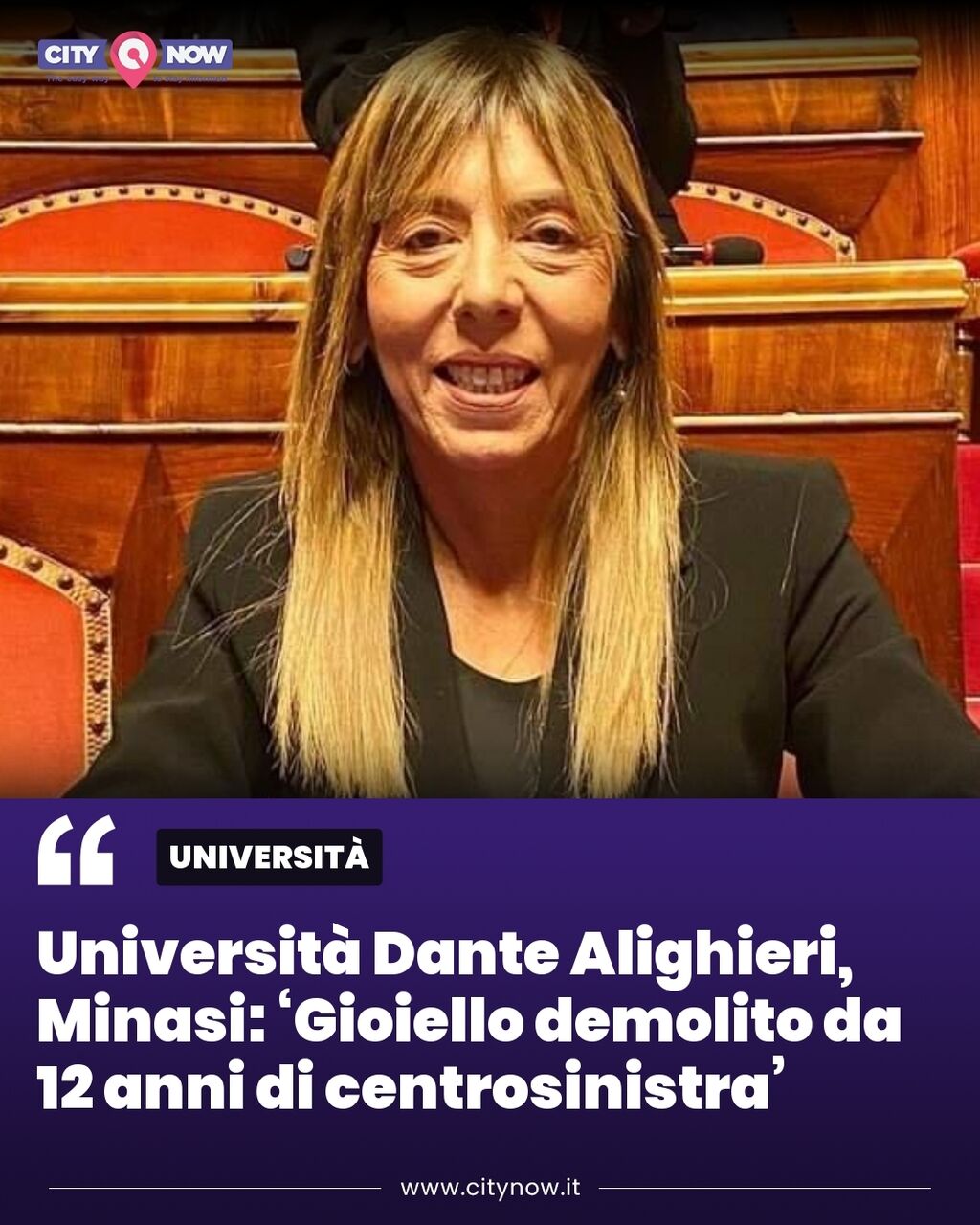 Universit&agrave; Dante Alighieri, Minasi: &lsquo;Gioiello demolito da 12 anni di centrosinistra&rsquo;