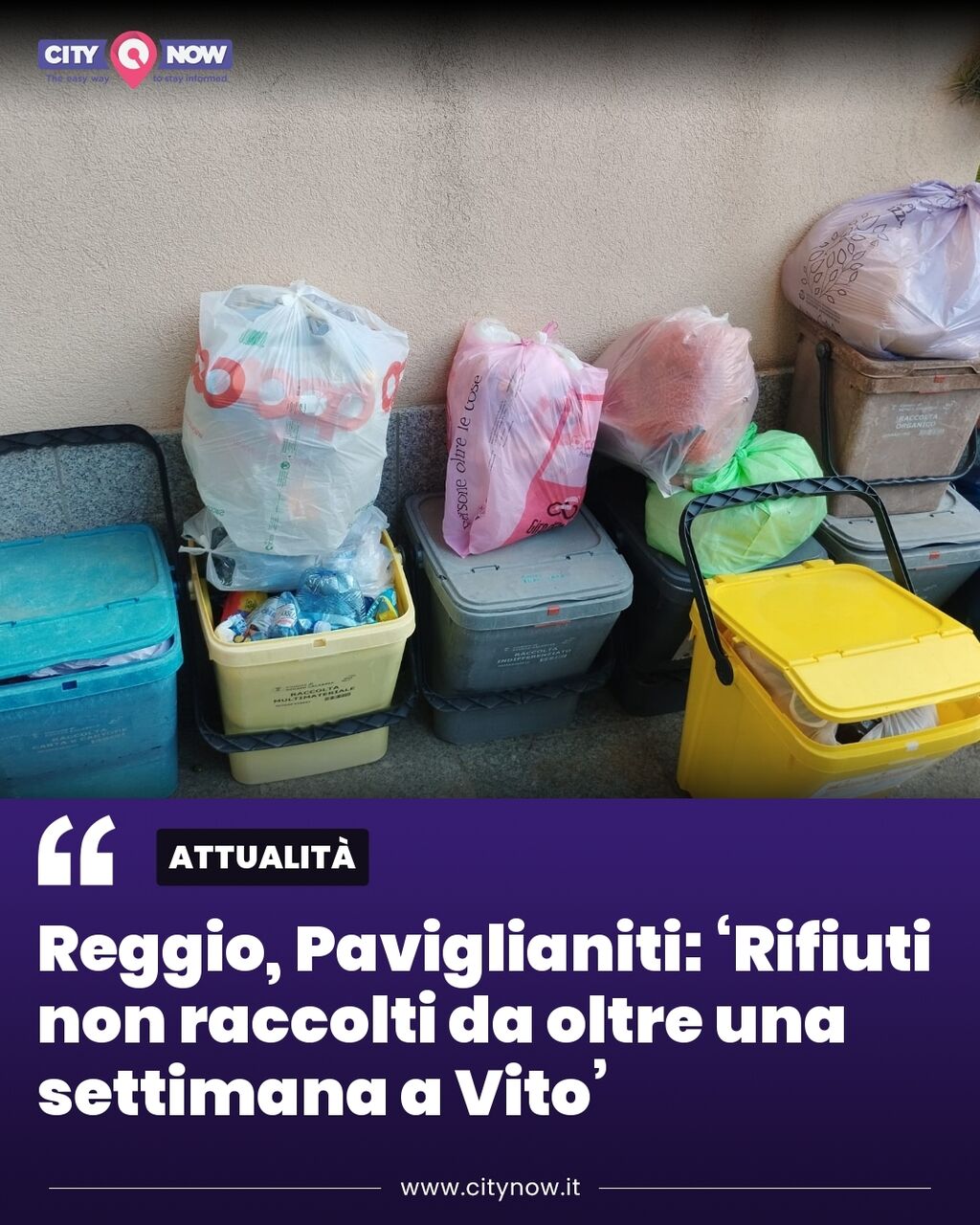 Reggio, Paviglianiti: &lsquo;Rifiuti non raccolti da oltre una settimana a Vito&rsquo;