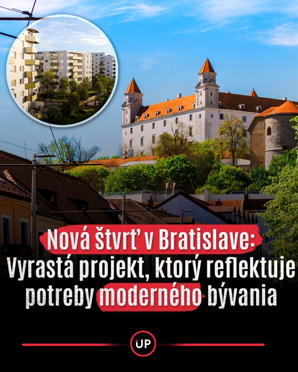 Pr&iacute;roda za oknom, centrum mesta na dosah: V Bratislave vznik&aacute; nov&aacute; modern&aacute; &scaron;tvrť
