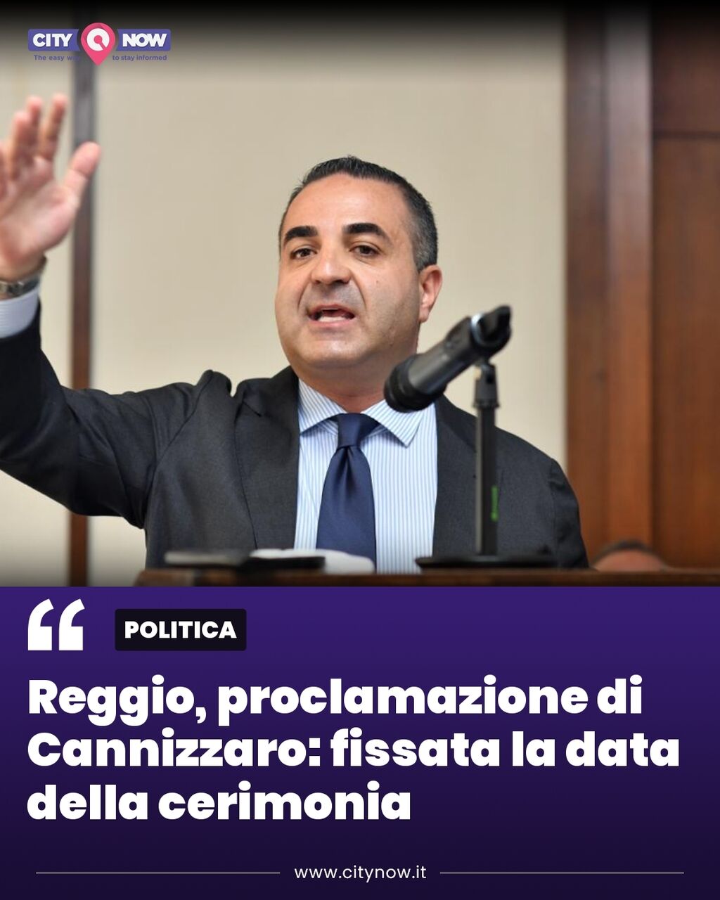 Reggio, proclamazione di Cannizzaro: fissata la data della cerimonia