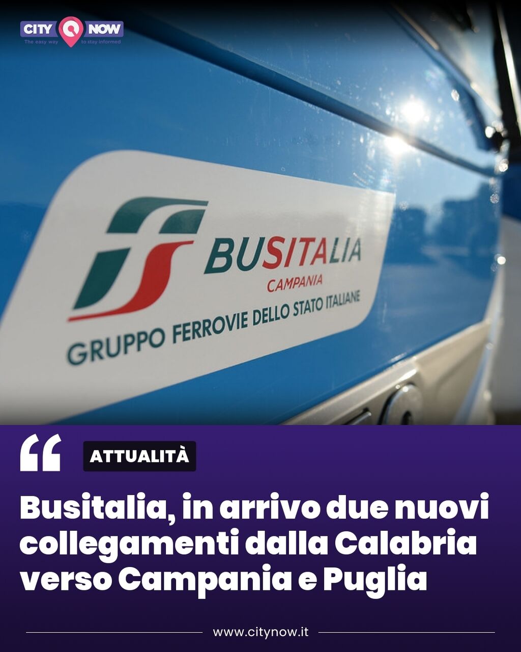 Busitalia, in arrivo due nuovi collegamenti dalla Calabria verso Campania e Puglia