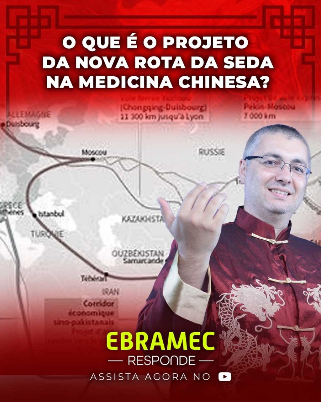 O que &eacute; o projeto da Nova Rota da Seda na Medicina Chinesa?