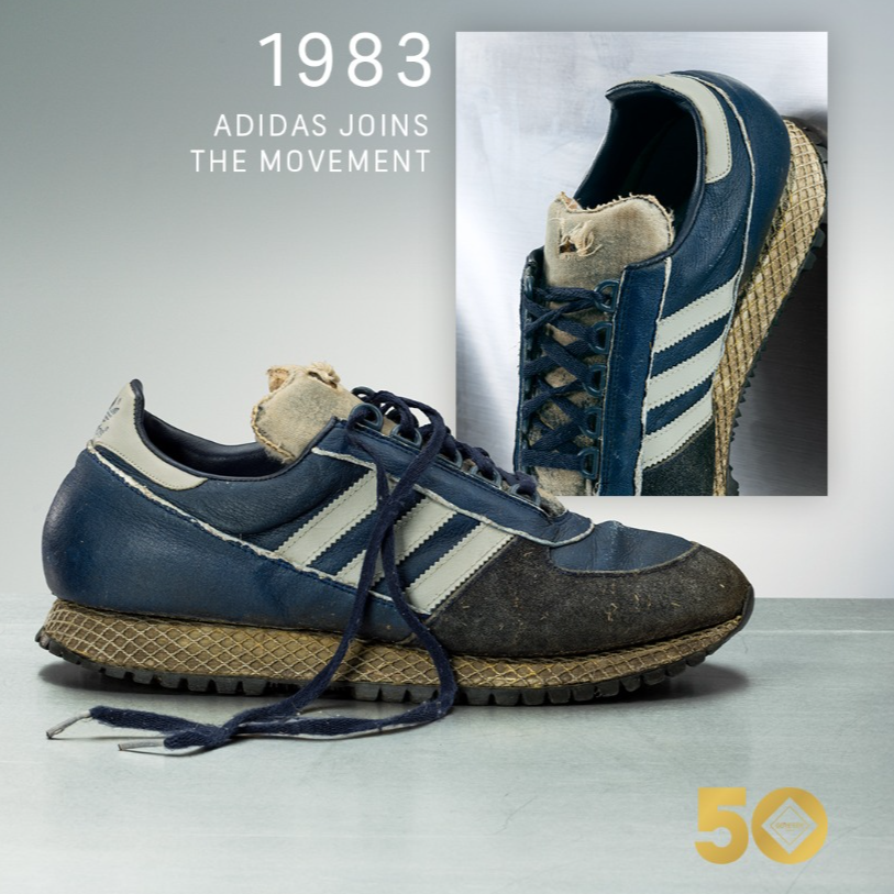 GTX 50 | Historic Product | 1983 - adidas joins the movement