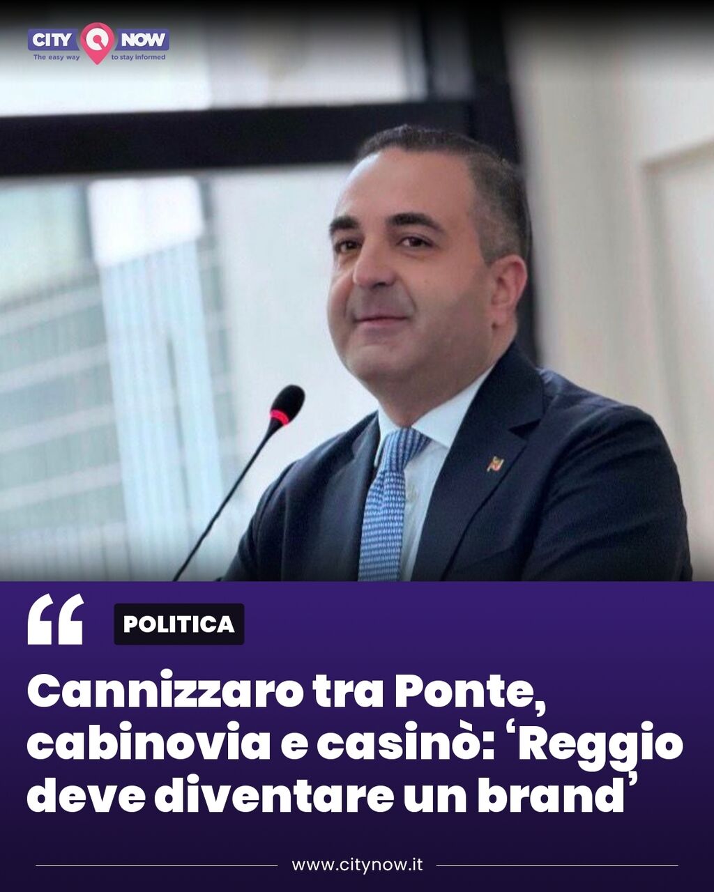 Cannizzaro tra Ponte, cabinovia e casin&ograve;: &lsquo;Reggio deve diventare un brand&rsquo;