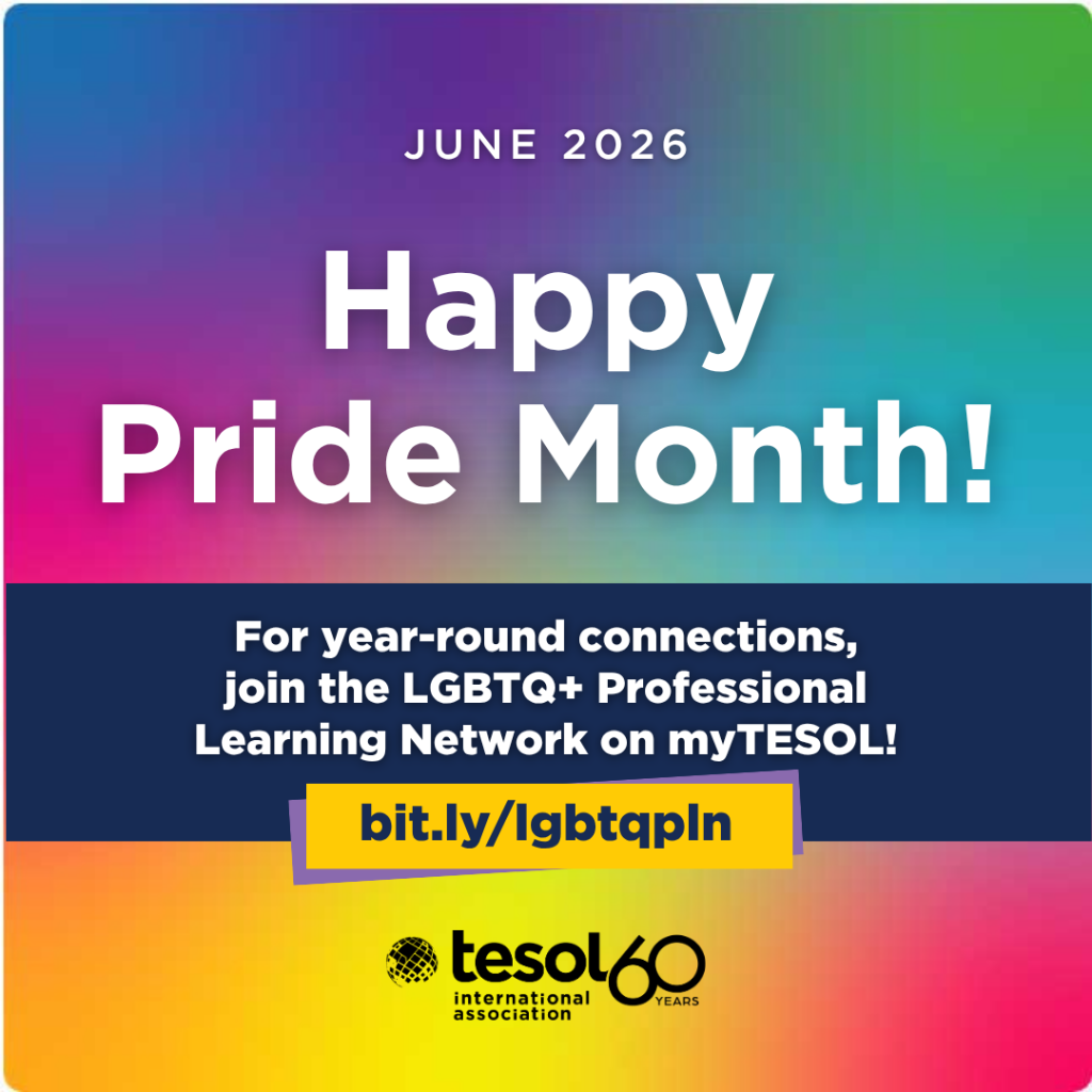 Join the LGBTQ+ PLN on myTESOL