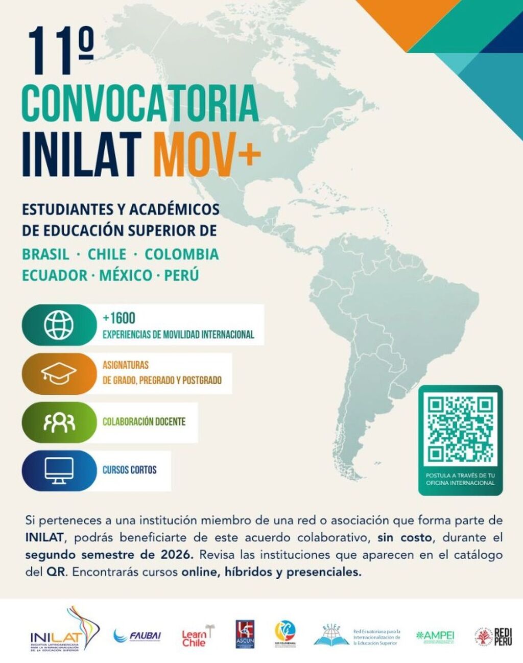 Oportunidade de Mobilidade Internacional em Universidades da Am&eacute;rica Latina !