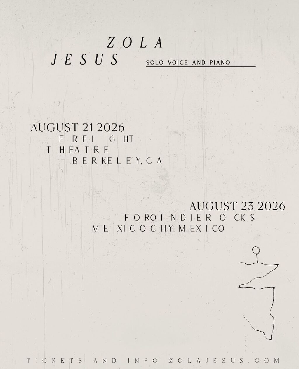 TOUR &mdash; ZOLA JESUS