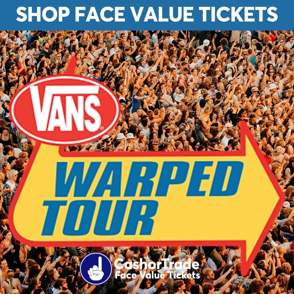 Vans Warped Tour tickets for face vale!