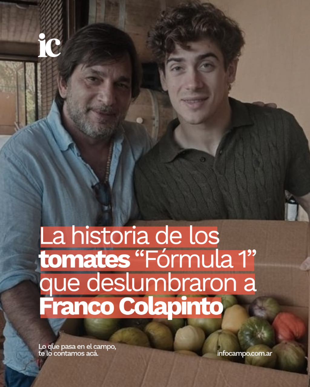 Tomates "F&oacute;rmula 1": Don Pacho, la huerta de dos generaciones que deslumbr&oacute; a Franco Colapinto | Infocampo