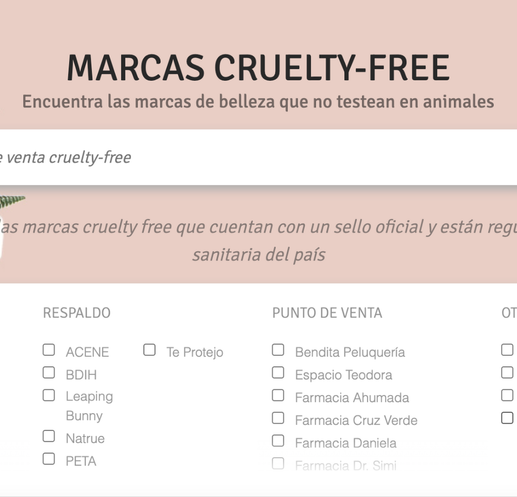 Listado de Marcas Cruelty Free